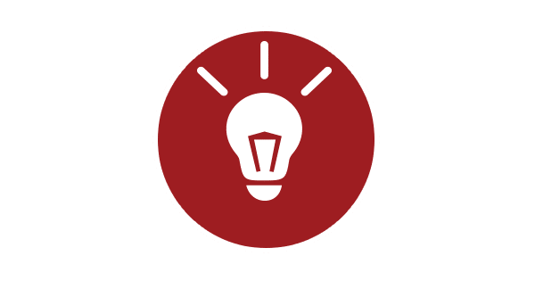 Smart-Take Icon Red Lightbulb